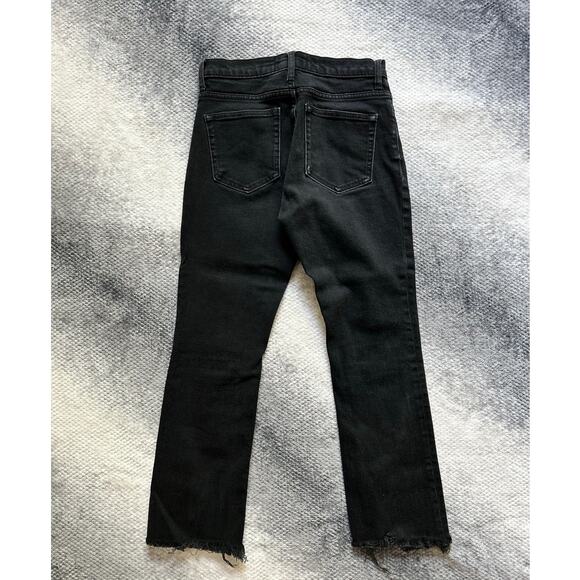 Everlane Raw Hem Straight Hi Rise Charcoal Wash Women Jeans Size 25 | 2 Regular - Picture 3 of 11